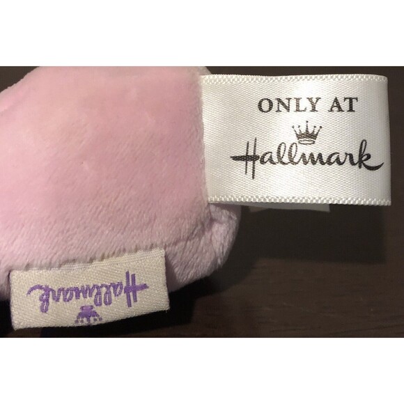 Pink Hug Lovin Hippo Plush Hallmark Itty Bittys Limited Edition Valentines 5” - Picture 9 of 9